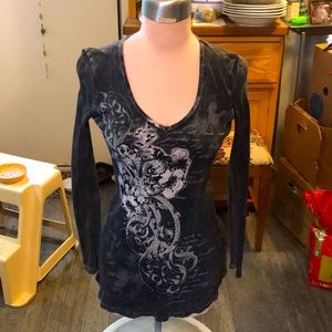 Long sleeves, long sleeves dork and light gray with bling